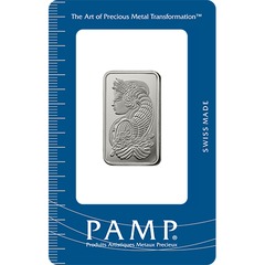 20 gram Platinum Bar - PAMP Lady Fortuna (In Assay)