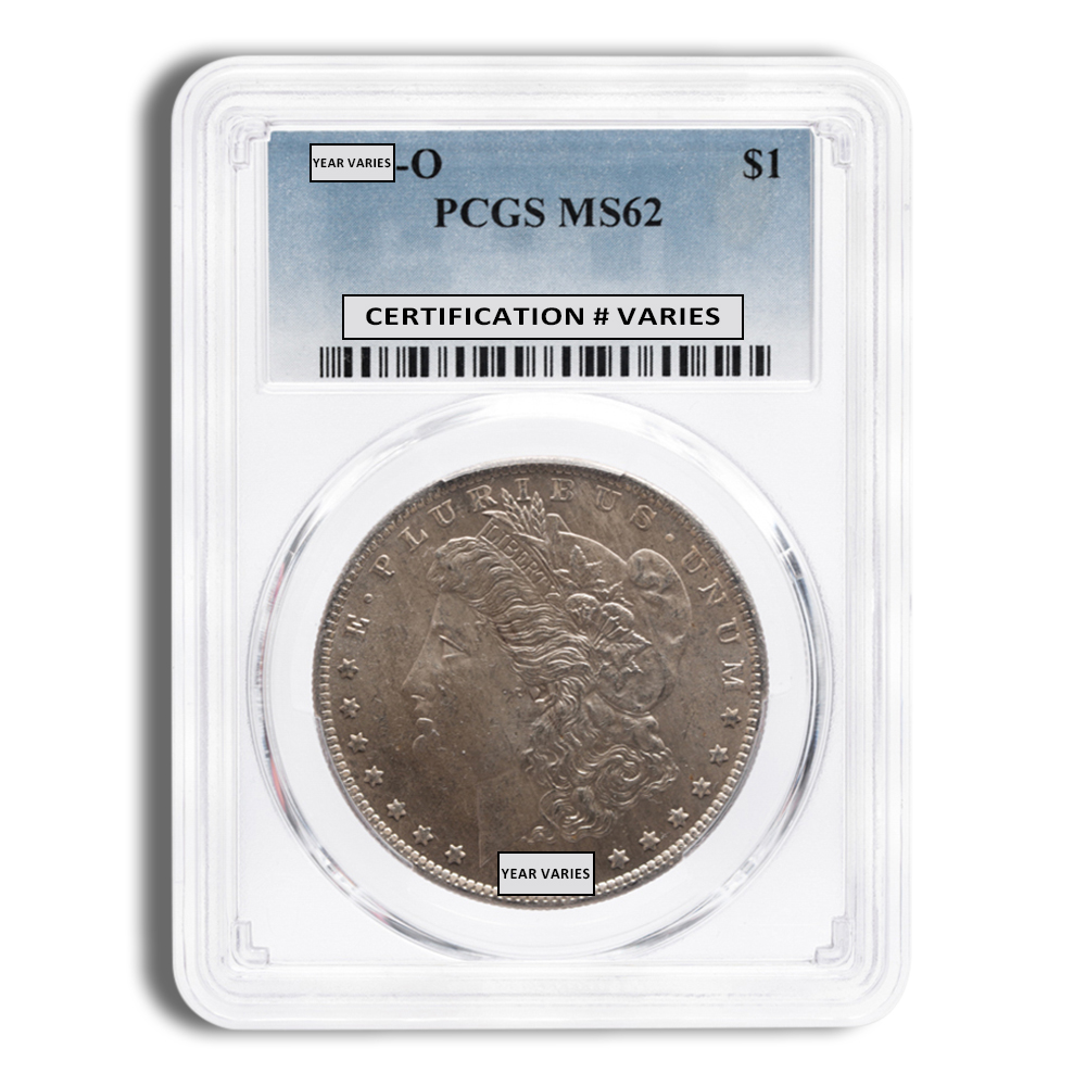Pre-1921 Morgan Dollar - PCGS MS60-MS62 (Toned)