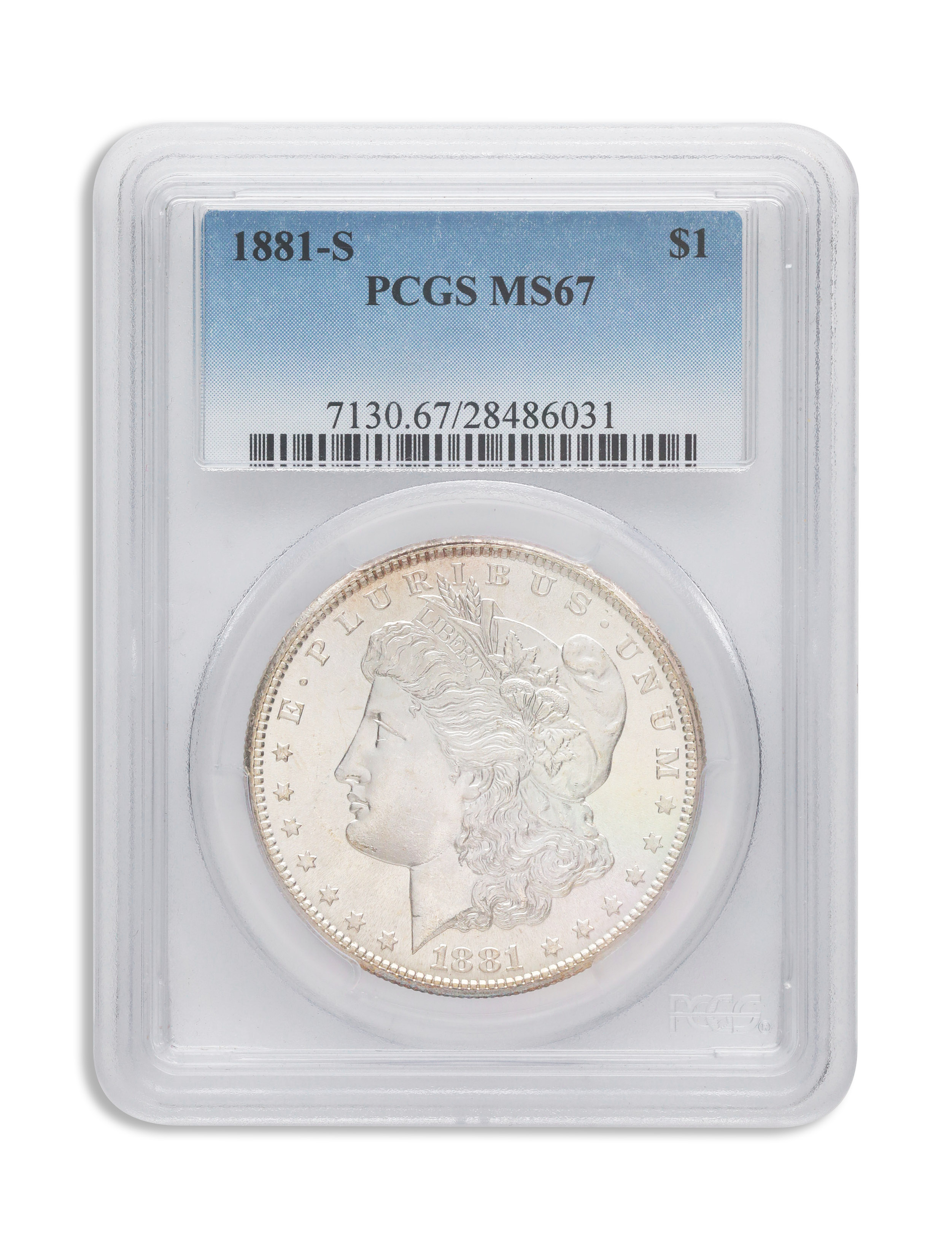 Pre-1921 Morgan Dollar - PCGS MS67