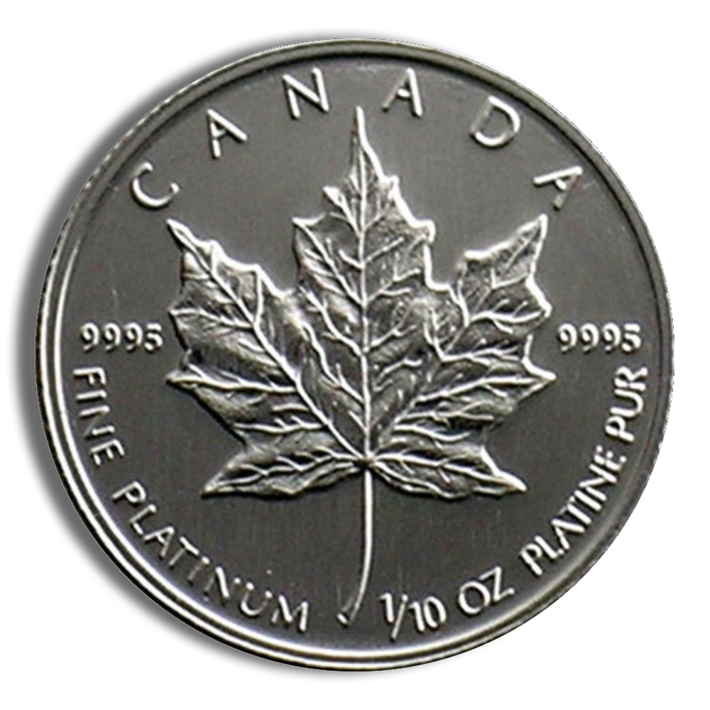 Platinum Maple Leaf - 1/10 oz (Year Varies)