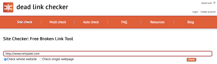 fix 404 errors dead link checker