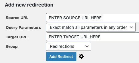 fix 404 errors WP redirection