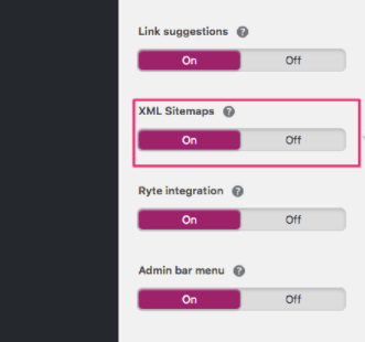 XML sitemap feature in Yoast