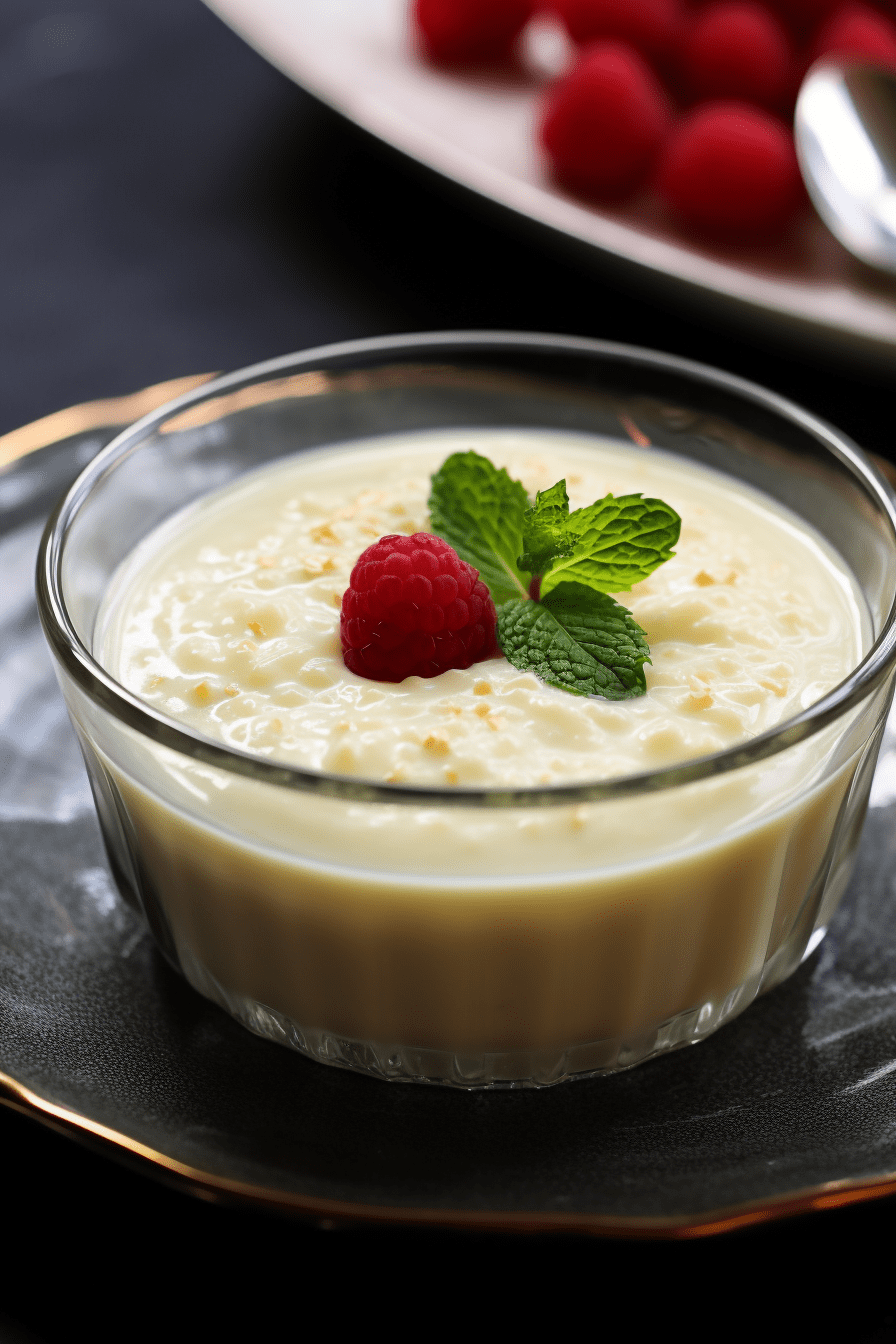 Homemade tapioca pudding