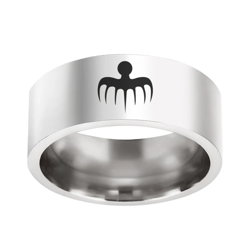 007 James Bond SPECTRE Ring Mens - Stainless Steel Silver, Gold & Black - Unisex