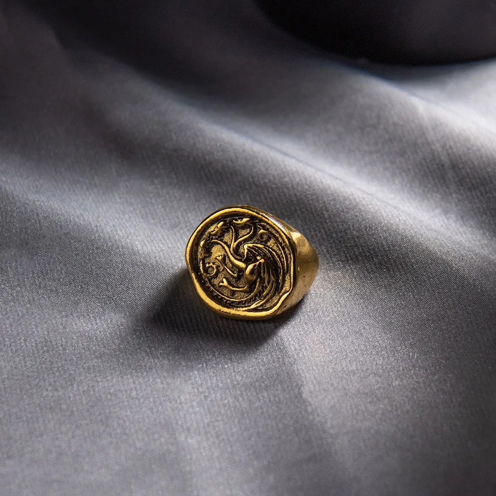 Daenerys Targaryen Game of Thrones Ring House of the Dragon - Gold - Unisex
