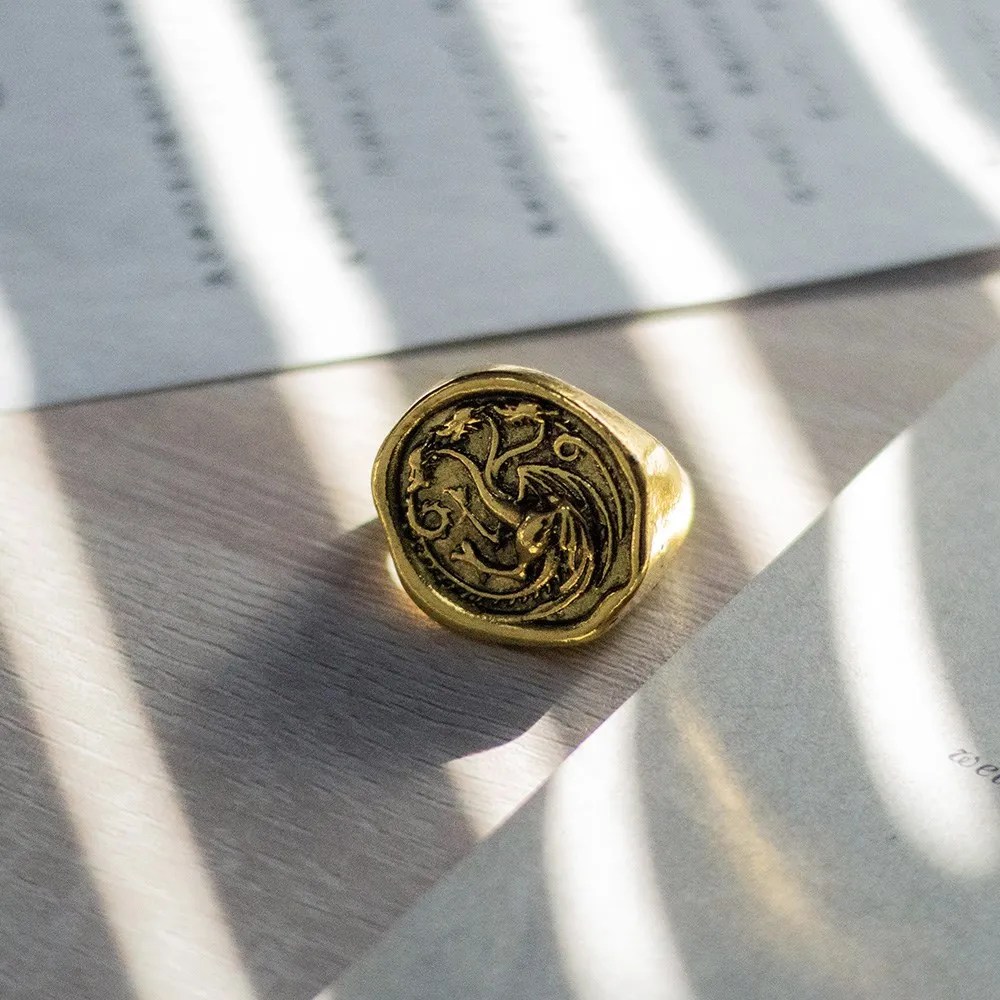 Daenerys Targaryen Game of Thrones Ring House of the Dragon - Gold - Unisex