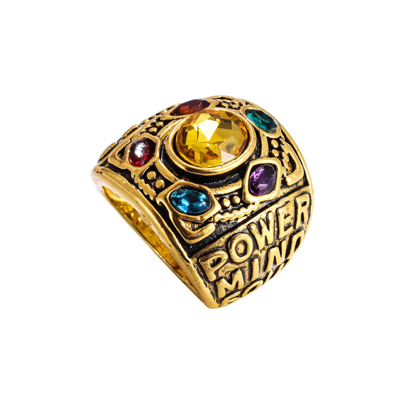 Marvel Thanos Infinity Stone Ring - Gold - Unisex