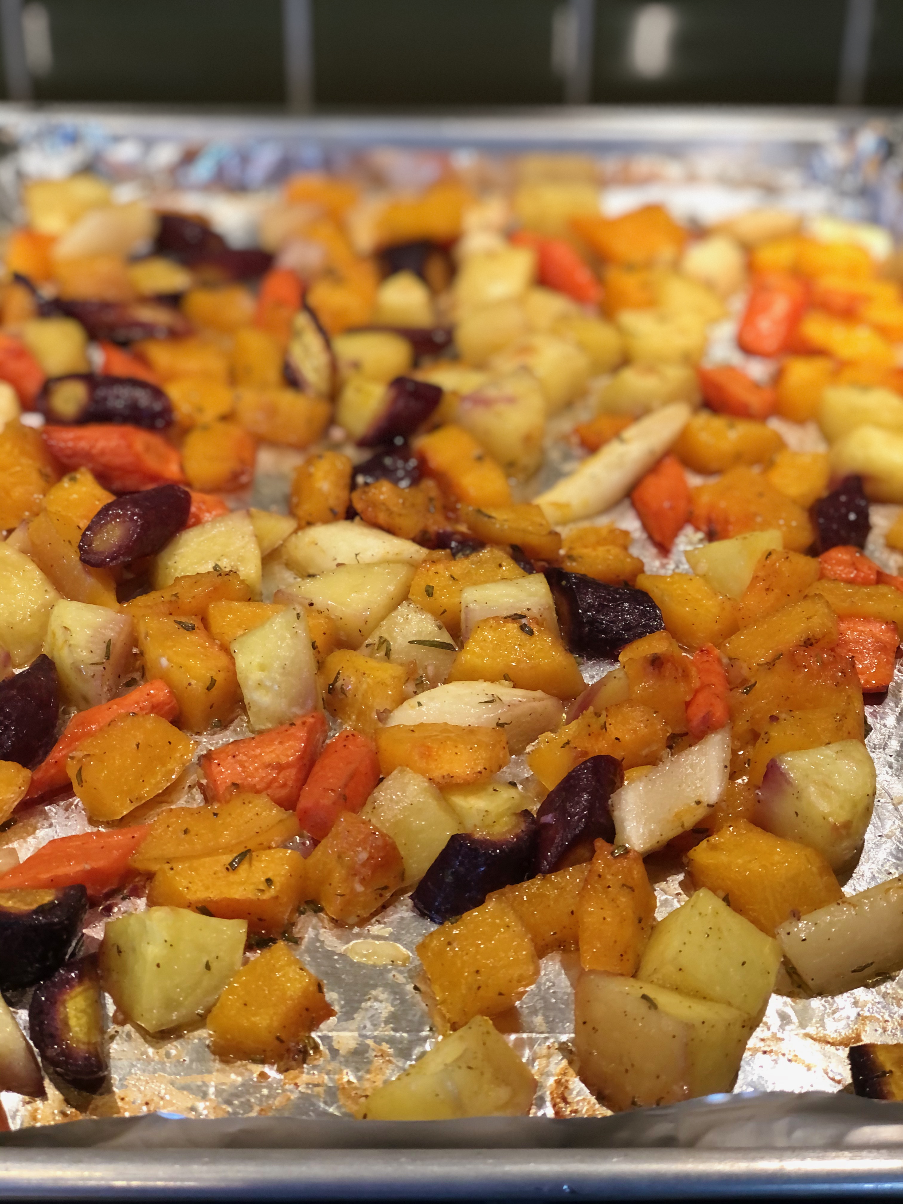 EASY ROASTED ROOT VEGETABLES