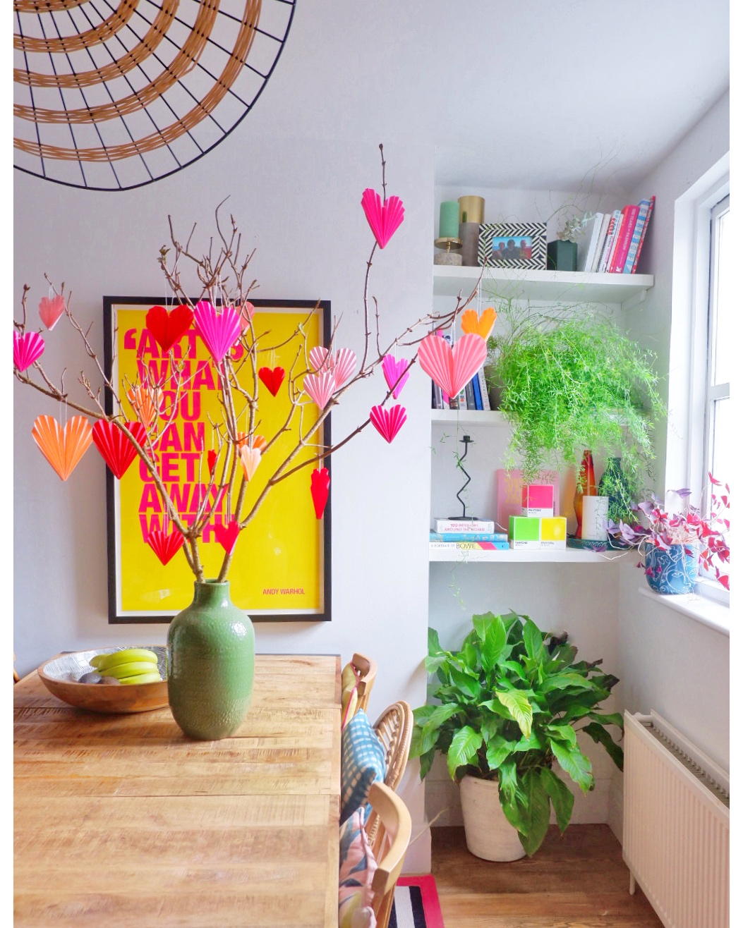 Diy paper heart decorations
