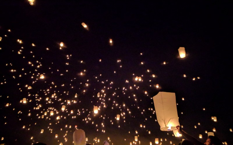 floating lanterns