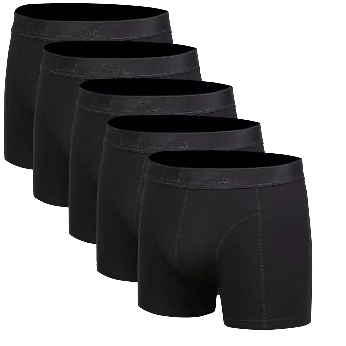 5-pak Bambus Underbukser – Sort 5-pak Bambus Underbukser – Sort