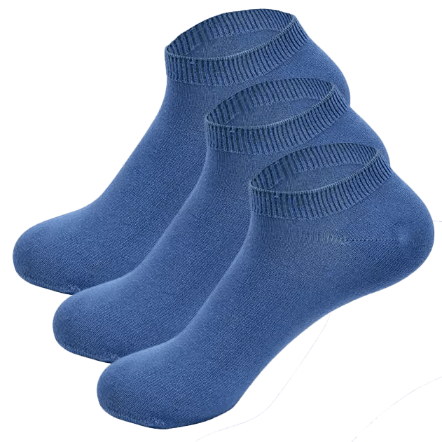 3-par Ankelstrømper i Bambus – Jeans – 40 3-par Ankelstrømper i Bambus – Jeans – 40