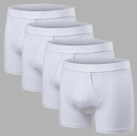 4-pak Bambus Underbukser med Gylp – Hvid 4-pak Bambus Underbukser med Gylp – Hvid