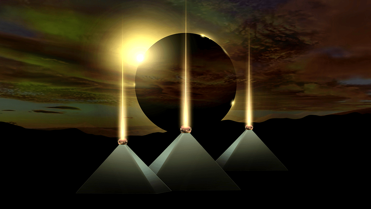 Solar Eclipse, 3 Body Problem, Pyramids,