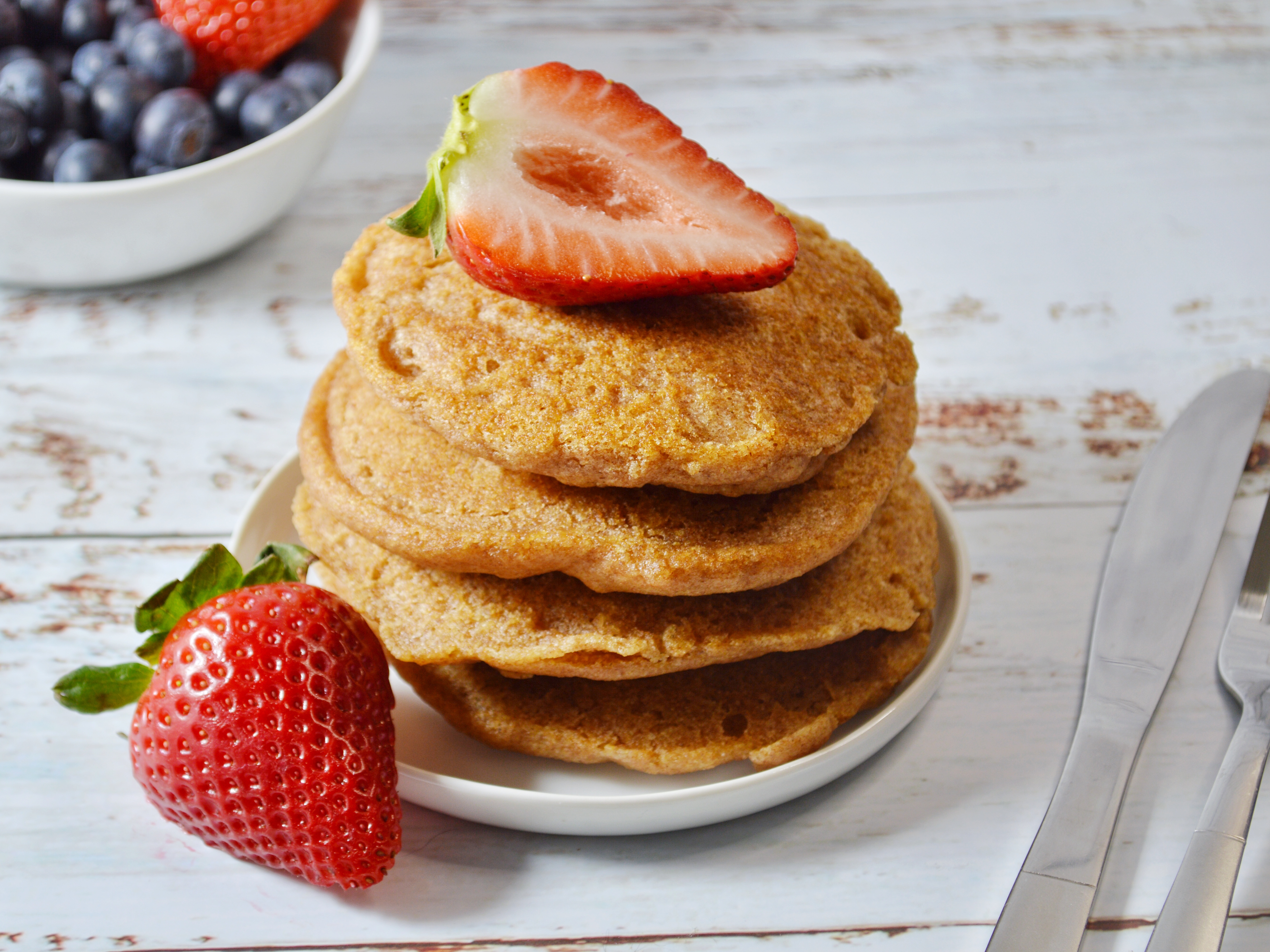 Weekend Breakfast IDeas Fluffy Whole Wheat Vegan Pancakes The Jewish