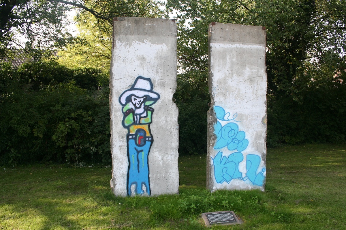 Berliner Mauer in Nienburg, Deutschland