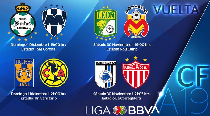 Nuevo logo de la liga mx usando a partir del torneo apertura 2012. Liga Mx Liguilla Apertura 2019 Tv Schedule And Official Match Ball