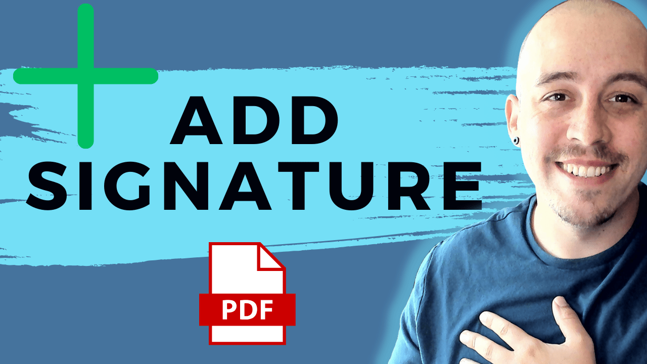 Add a digital signature to a PDF