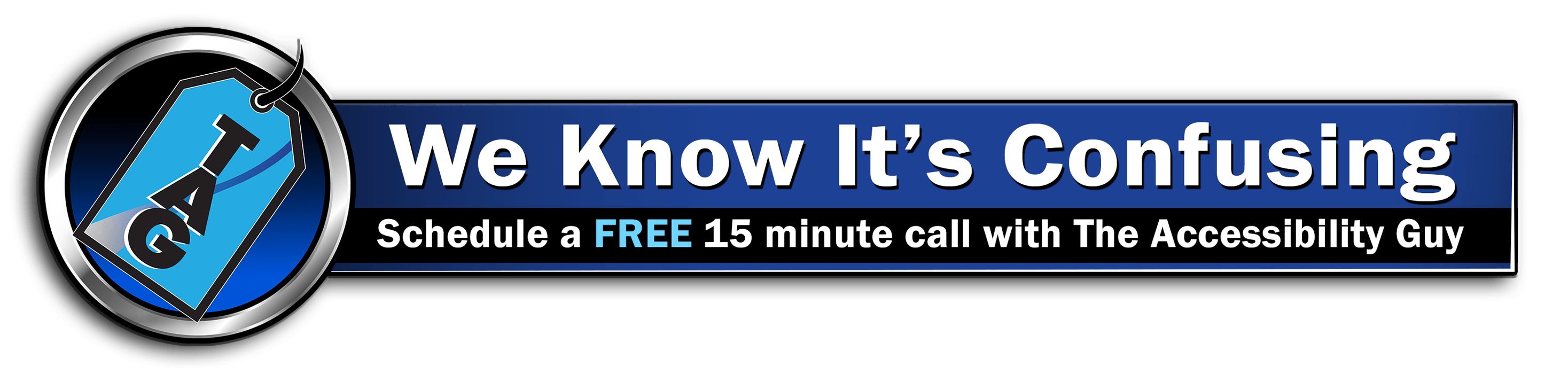 Accessibility can be confusing - book a free 15 minute call with The Accessibility Guy