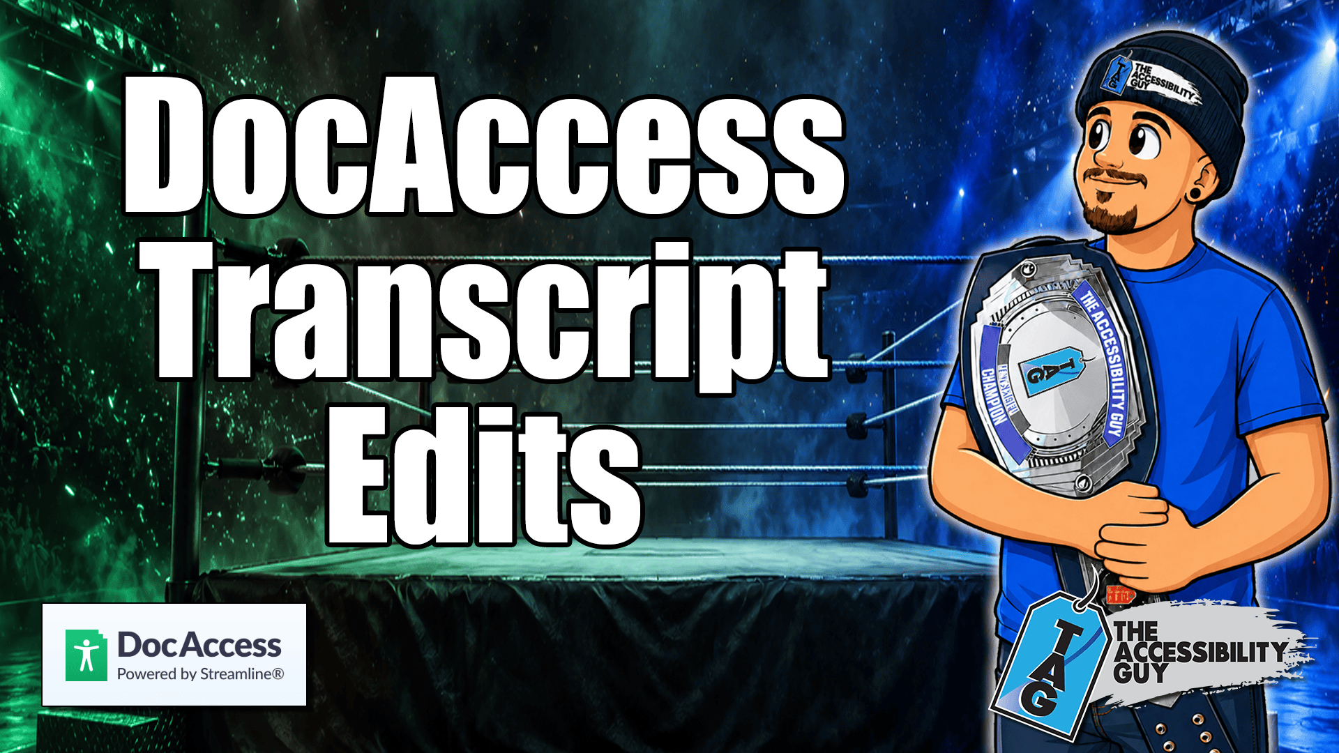 How to edit a transcript in DocAccess using Workbench