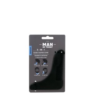 Mens 5 - In - 1 Beard Shaper Comb - 17cm