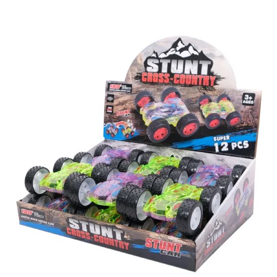 Friction Light Up Stunt Car - 11 x 10cm