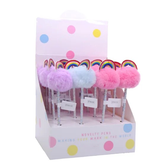 Kids Rainbow Pom-Pom Pen - 22cm
