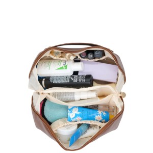Makeup Bag (Saddle Brown) - 23 x 11cm