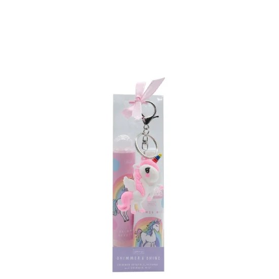 Unicorn Shimmer & Shine - 80g Shimmer Crystals, 60ml Shimmer Mist & Unicorn Keyring (8cm)