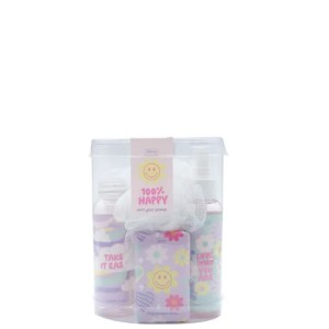 100% Happy Own Your Power - 100ml Spritzer, 100ml Bubble Bath, 60g Soap & 30g Mesh Sponge