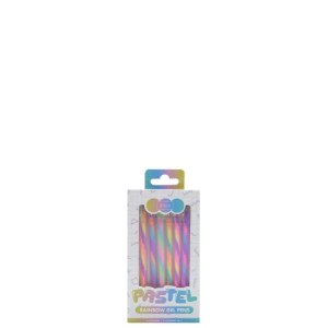 Rainbow Gel Pens - 6pc (14cm)