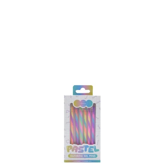 Rainbow Gel Pens - 6pc (14cm)