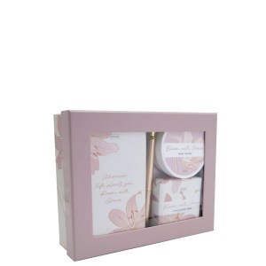 Bloom With Grace Box Of Treats - 50g Body Butter, 90g Soap, Pen & Notepad (A6)