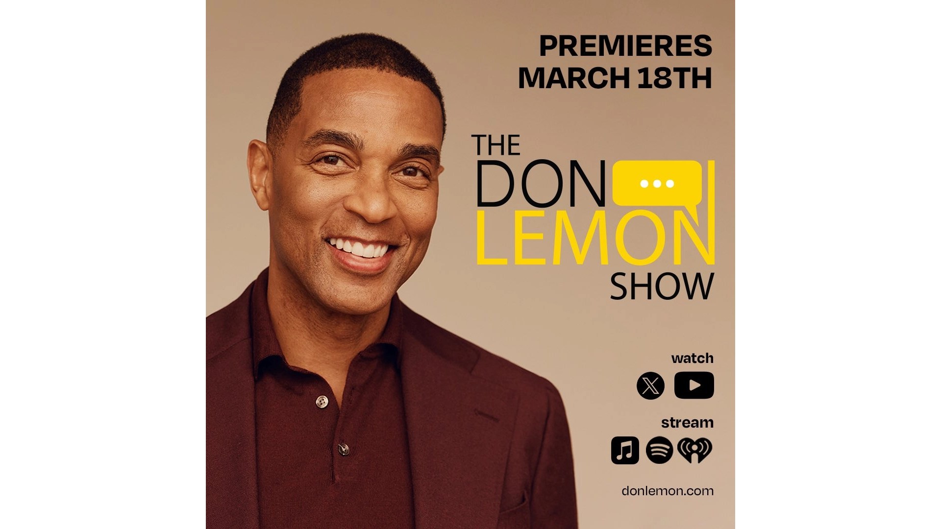 The Don Lemon Show launched March 18 announcement