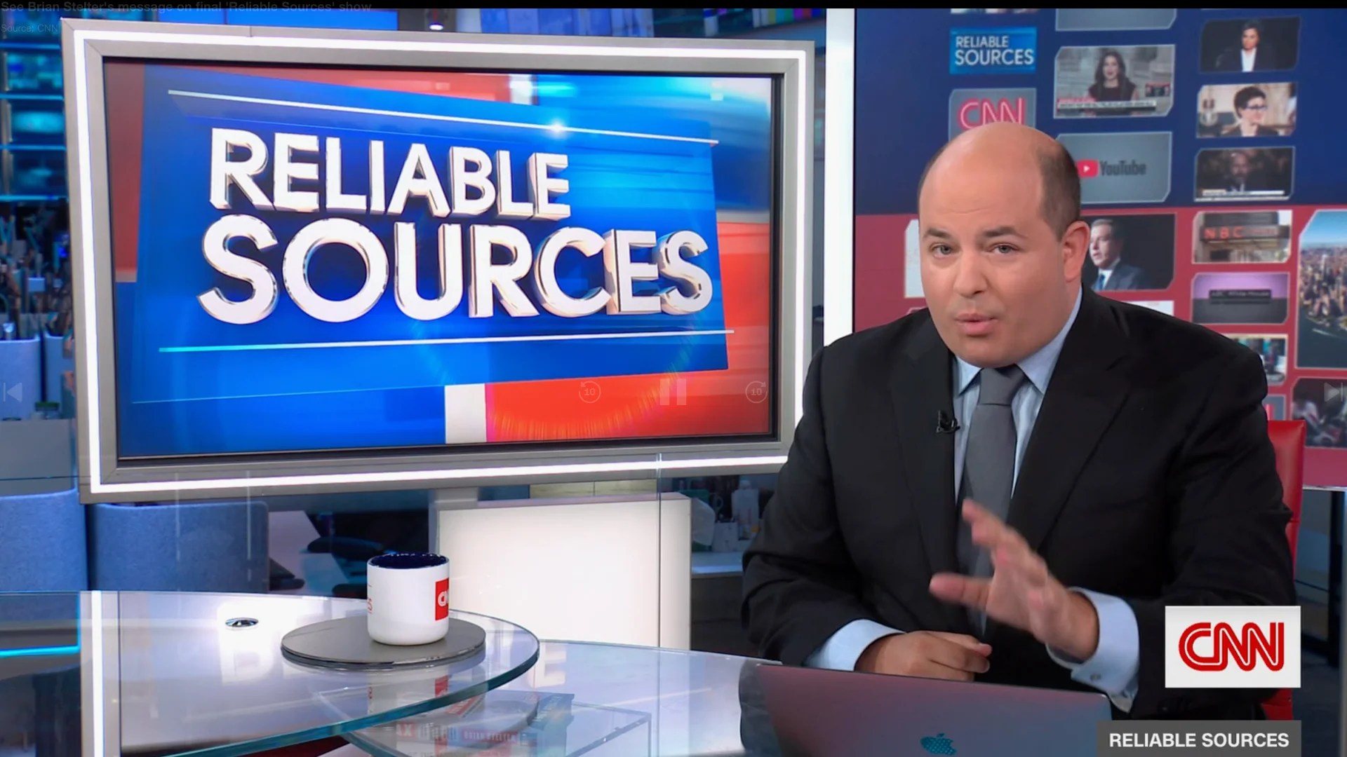 Brian Stelter on CNN show Reliable Sources