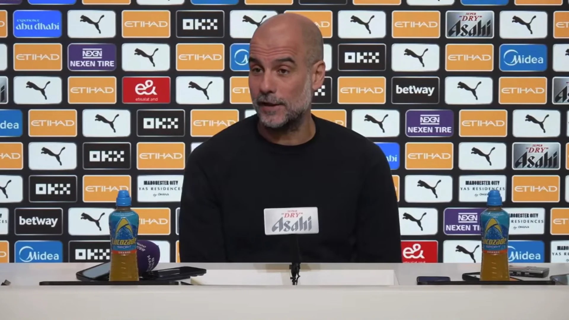Pep Guardiola at a press conference before Man City vs Newcastle in the Carabao Cup on Tuesday, 3 February, 2026.