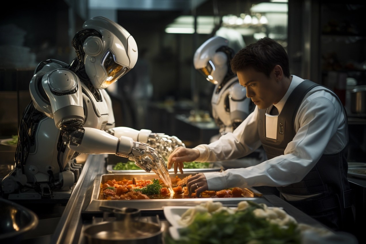 machine learning bot being used to analyze food data, and performing a cooking task machine learning bot being used to analyze food data and performing a cooking task