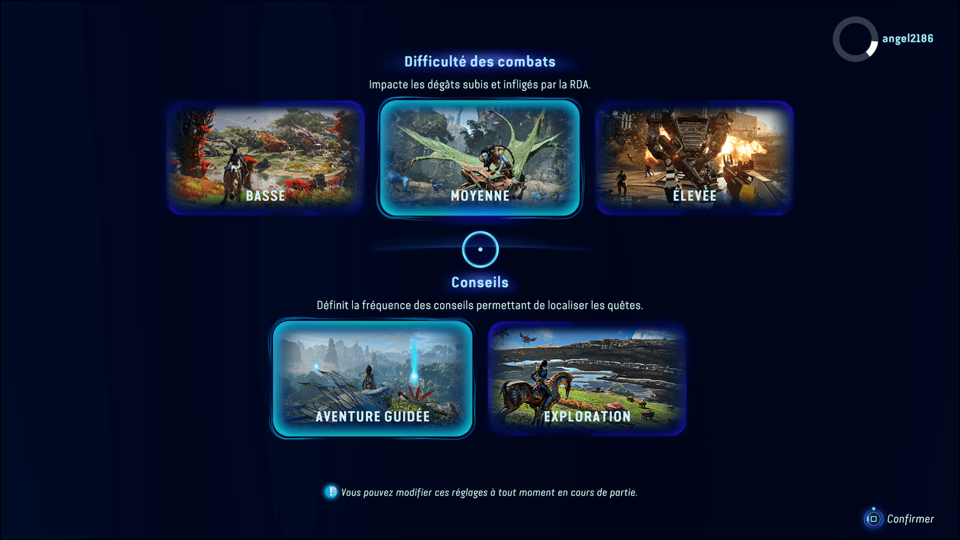 Configurez votre partie.