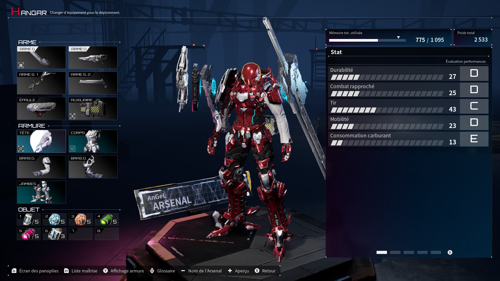 Modifiez votre Mecha !