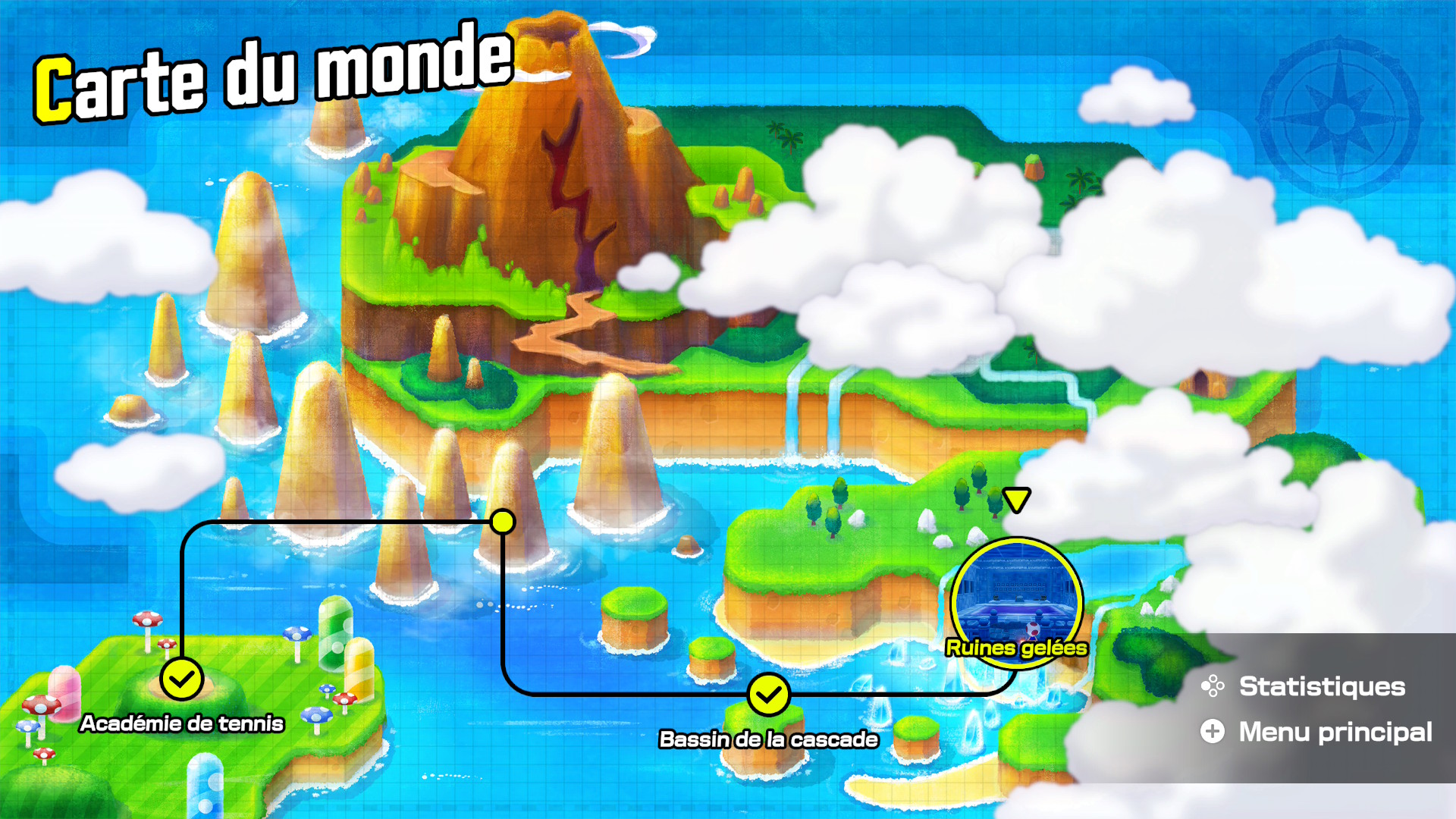 La map du mode Histoire.