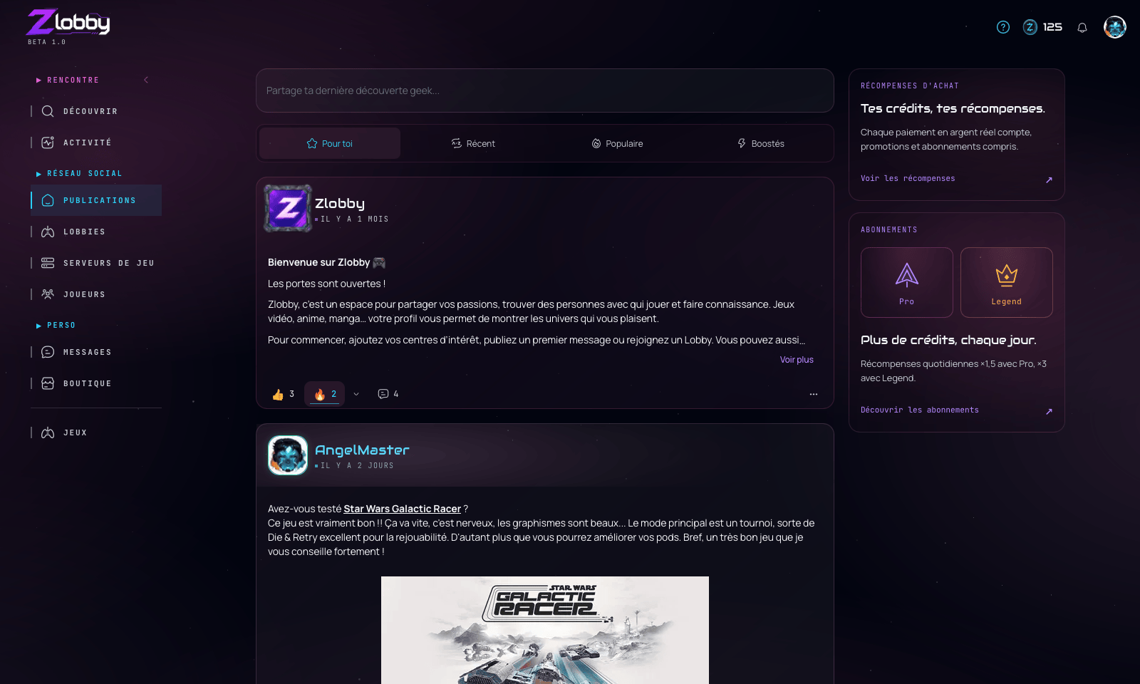 Mon feed !