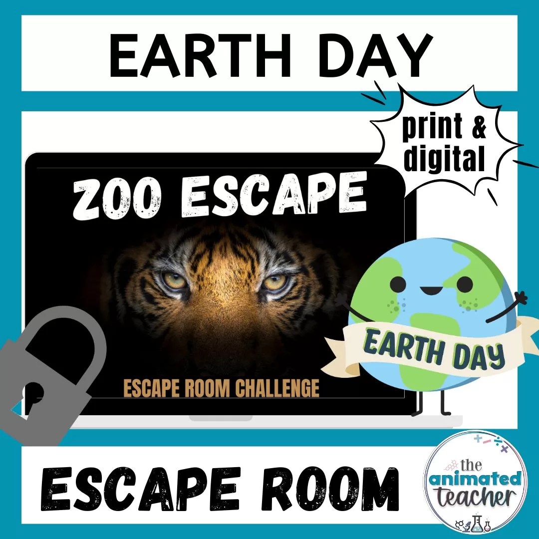 Earth day activity escape room