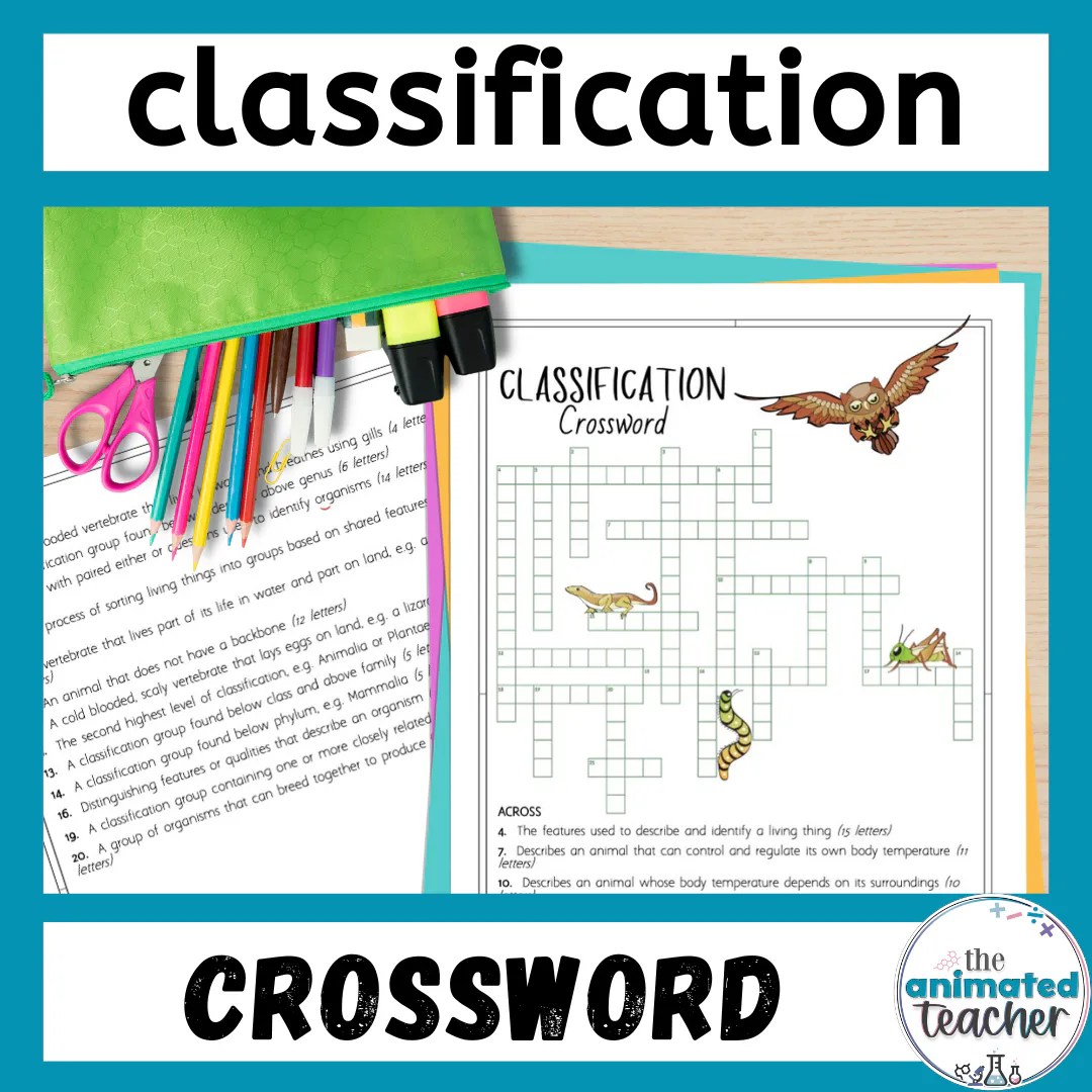 classification of living things worksheet