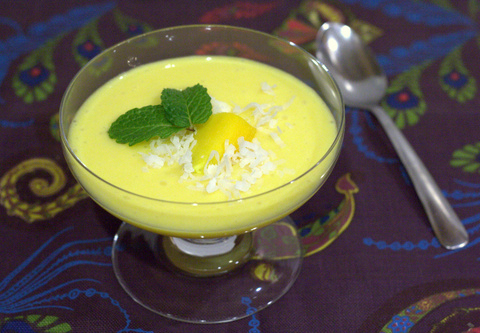 gelatin free mango pudding