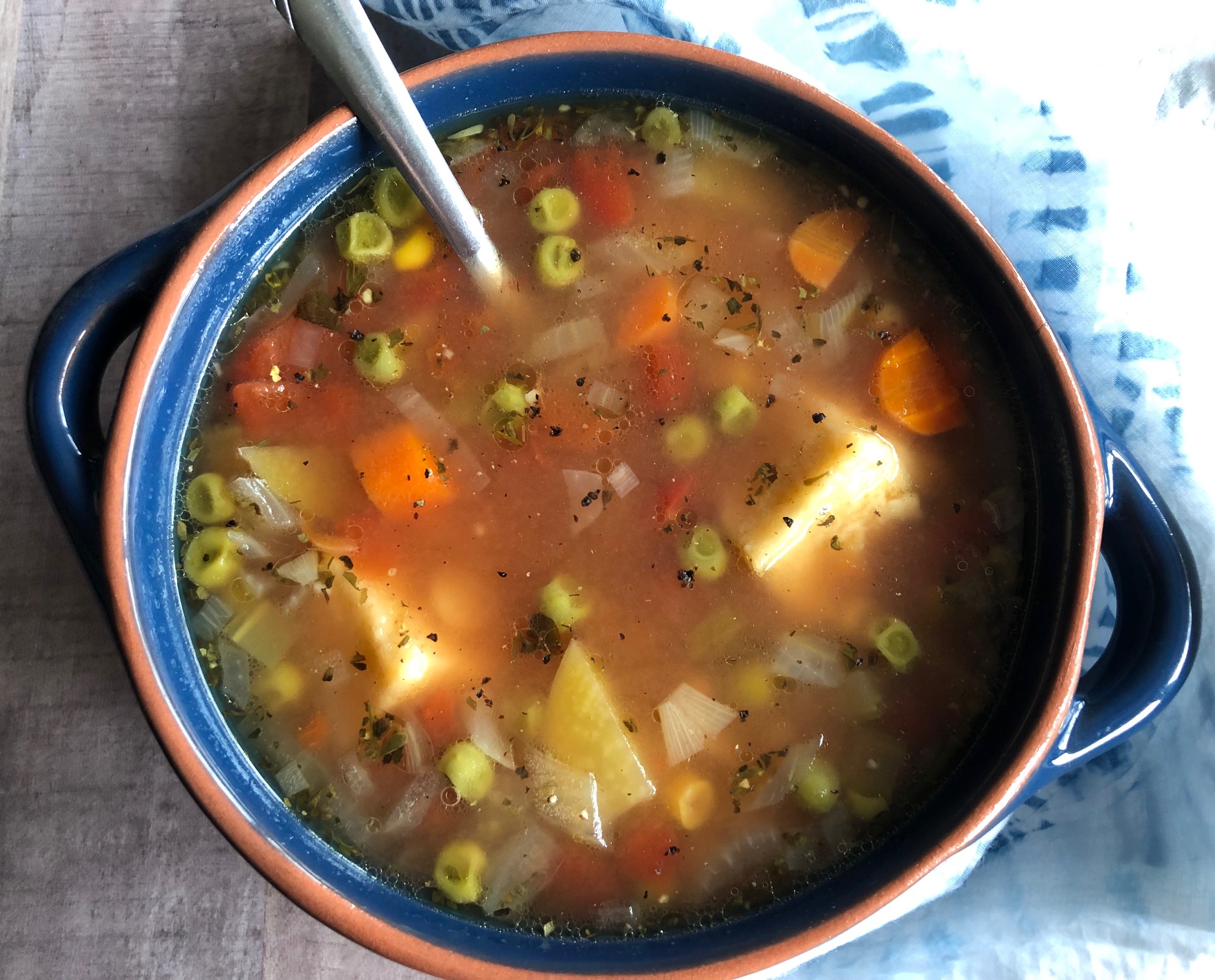 slow cooker vegetable soup