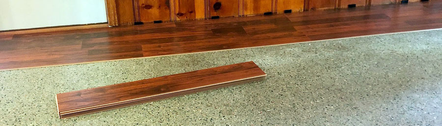 Removing carpet in a midcentury ranch home