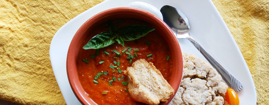 Immersion Blender Roasted Tomato Soup — Y Delicacies