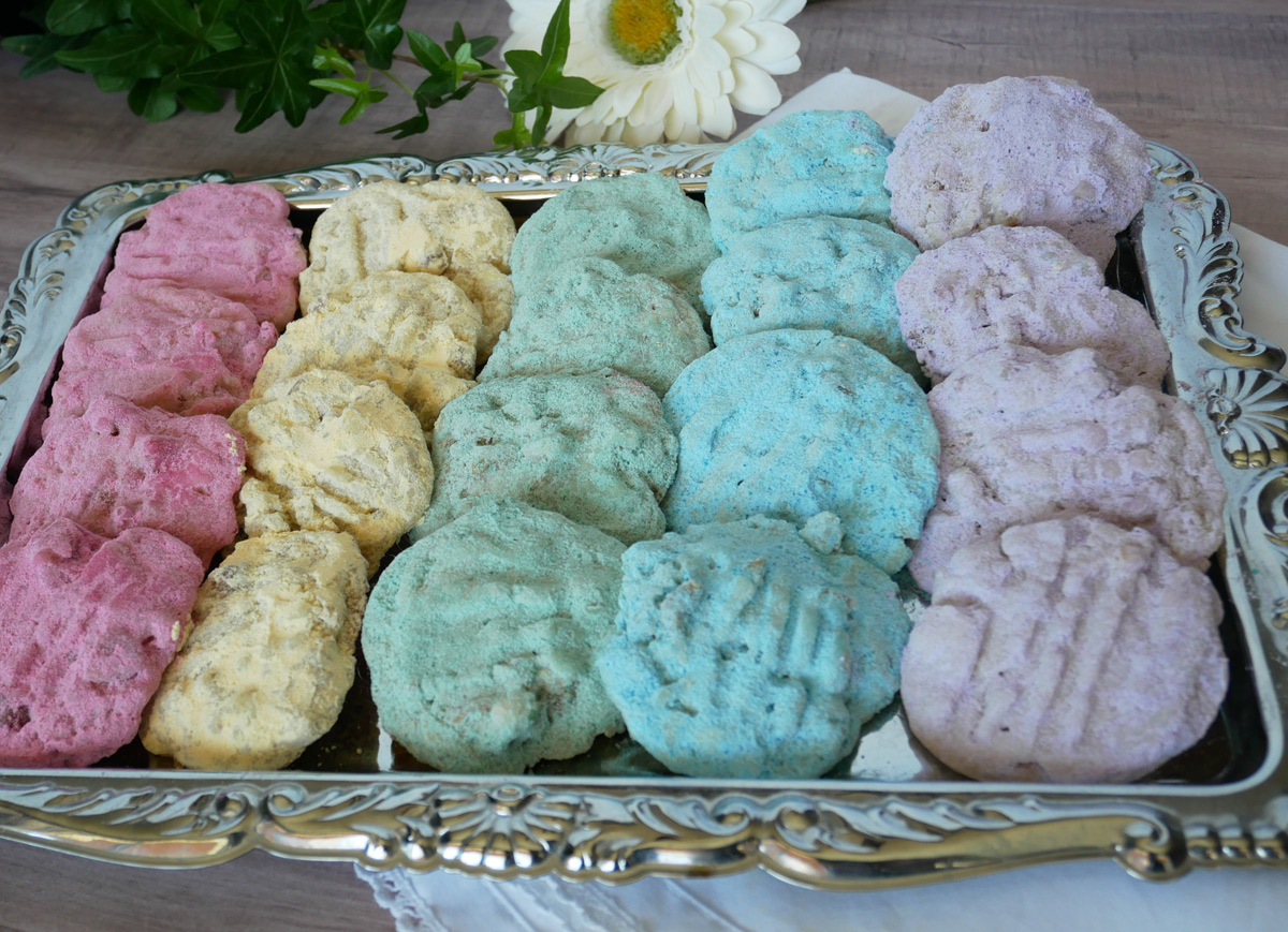 Pastel Mexican Wedding Cookies