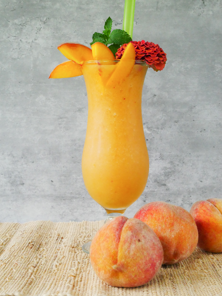 cold peach drink